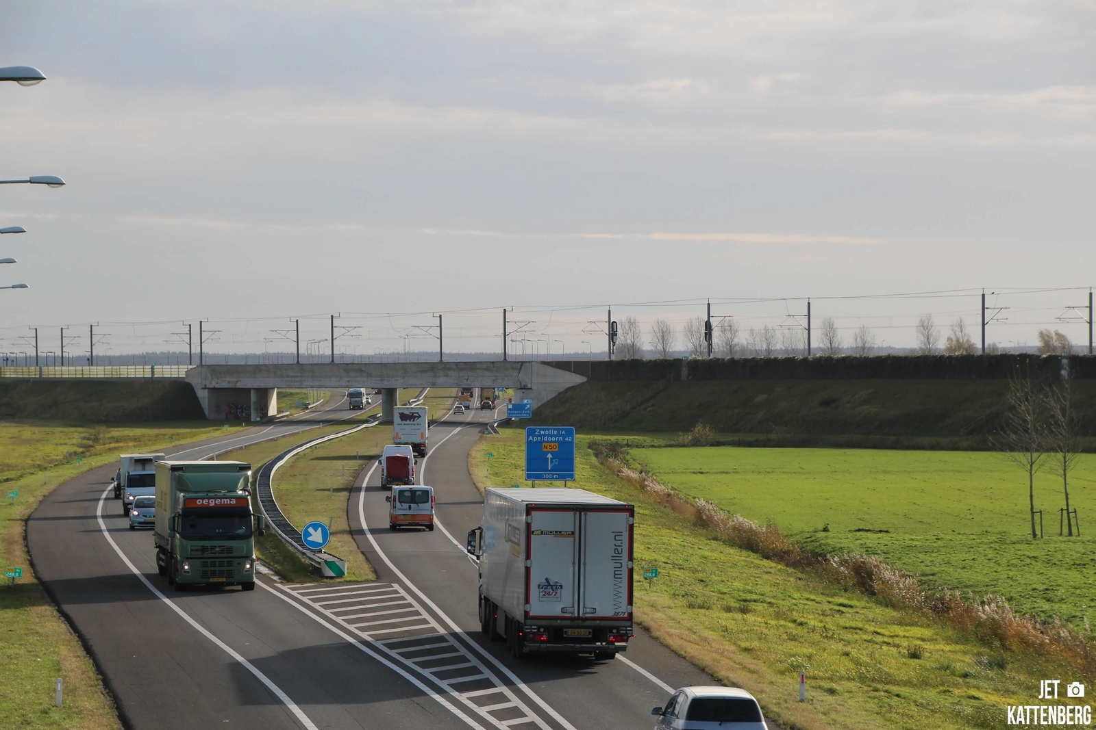 Verkeer rond Kampen zwaar ontregeld door pechgeval op N50