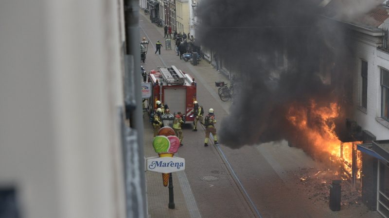 Grote brand in Kamper binnenstad