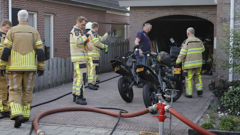 Brand in garage aan de Kreeft in IJsselmuiden