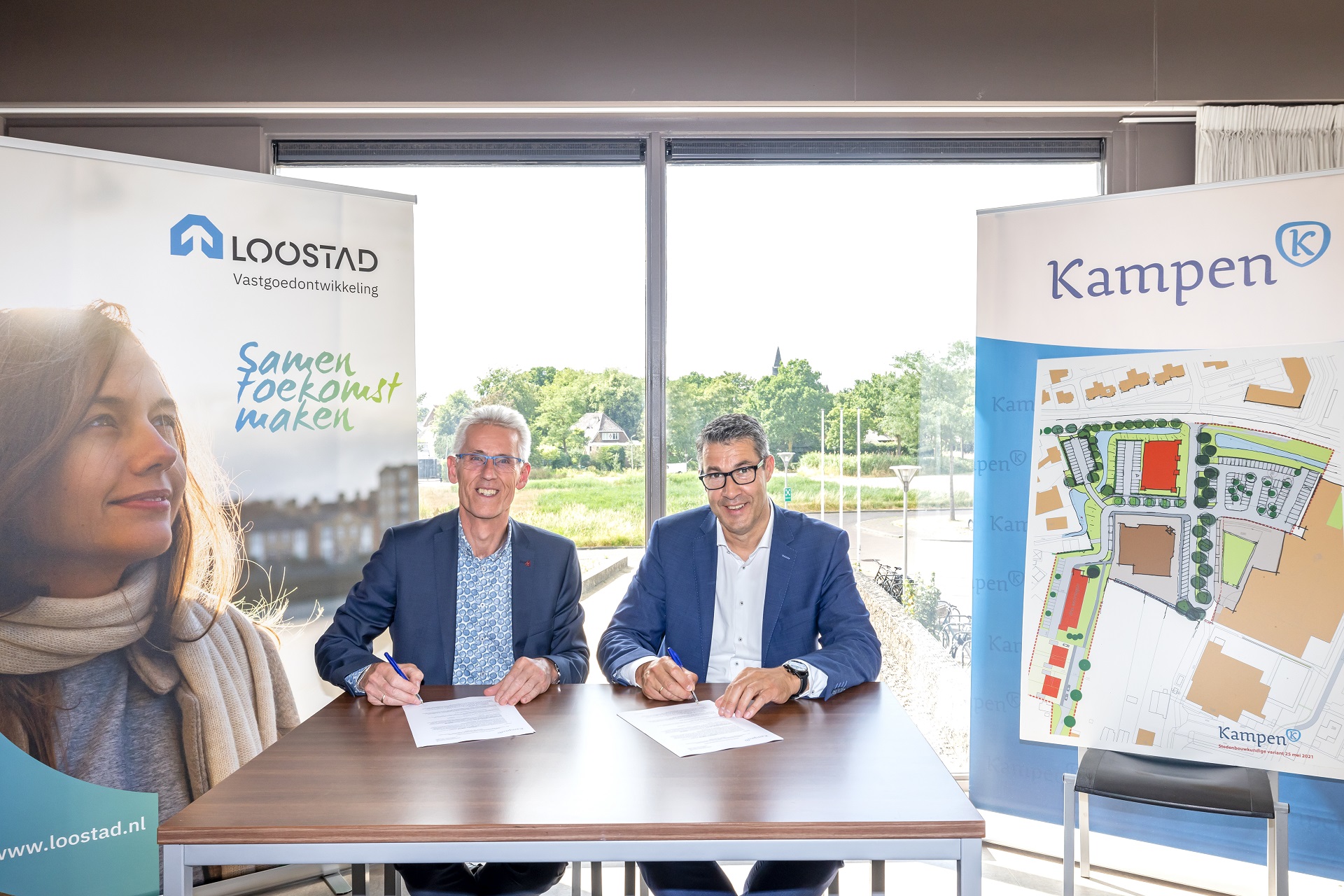 Gemeente Kampen en Loostad sluiten overeenkomst woningbouw Sonnenbergkwartier