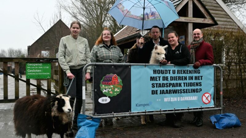 Campagne voor dierenwelzijn tijdens jaarwisseling in Stadspark Kampen van start gegaan