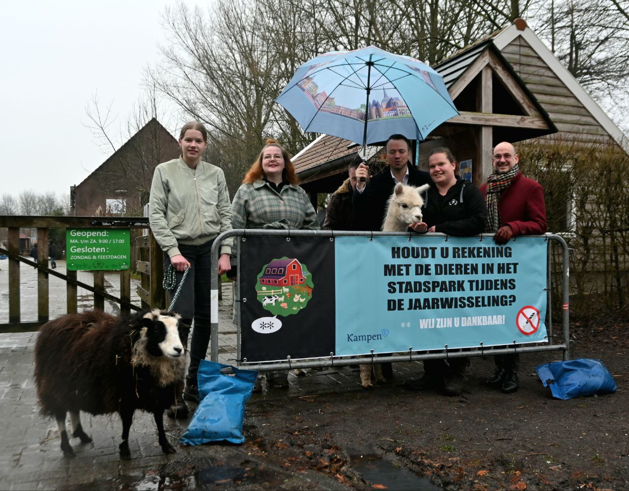 Campagne voor dierenwelzijn tijdens jaarwisseling in Stadspark Kampen van start gegaan