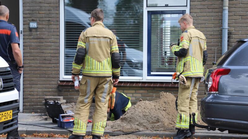 Gaslek aan Bovensingel ontstaan door werkzaamheden