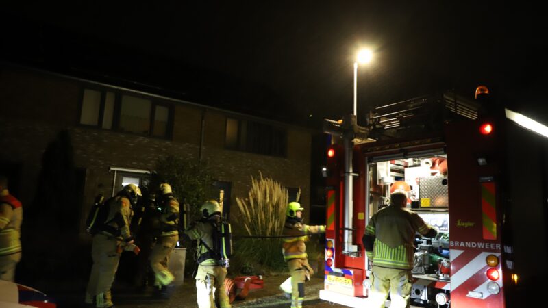 Woningbrand Morgenster in IJsselmuiden