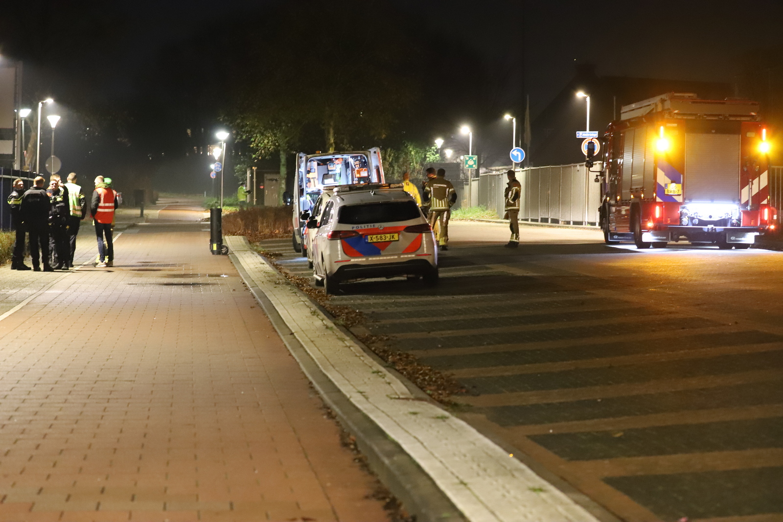 Gaslek ontdekt in clubgebouw hockeyclub aan Hilbert van Dijkstraat in Kampen