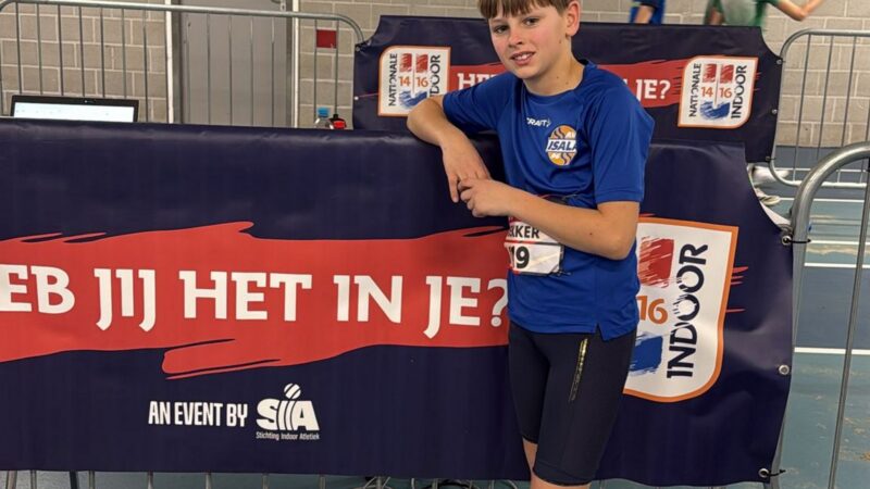 AV Isala’96 vertegenwoordigd op NK U14/U16 Indoor in Apeldoorn