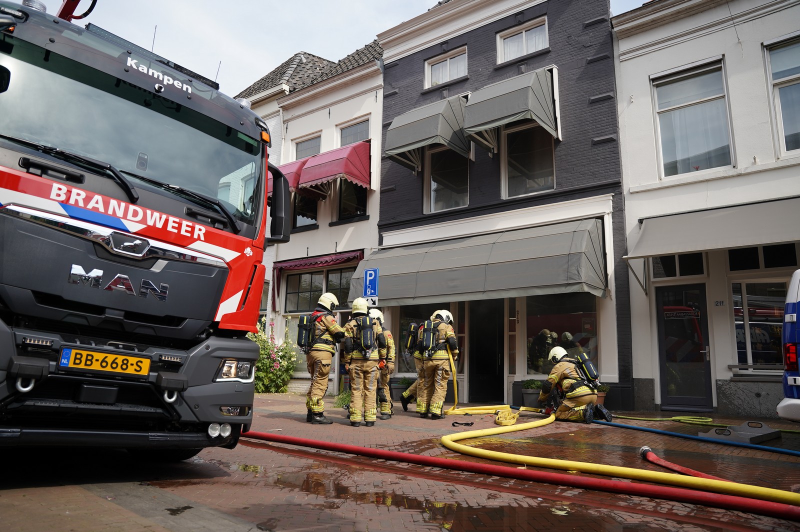 Brand in aanbouw zijnde woning Oudestraat