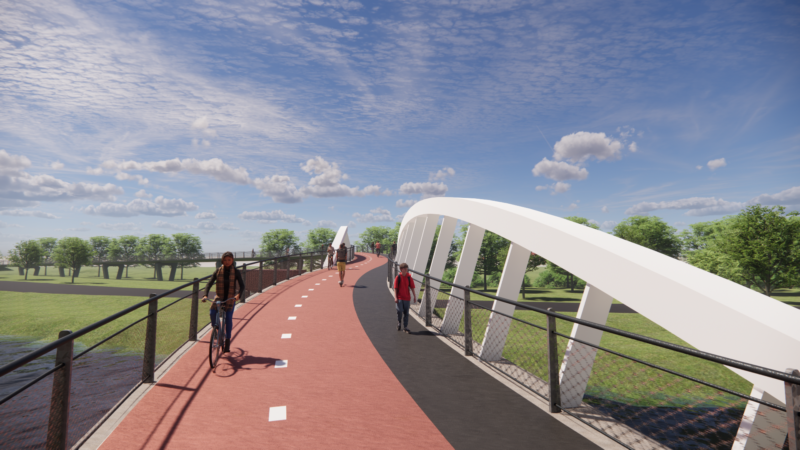 Gemeente gunt opdracht fiets- en voetgangersbrug Europa-allee aan Salverda Bouw uit ’t Harde