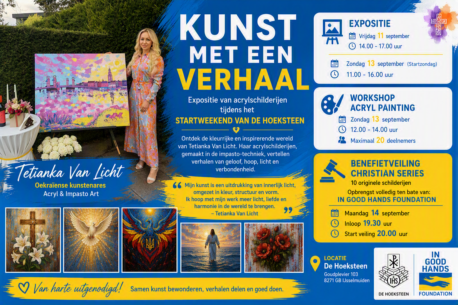 Kunst met een verhaal: expositie en schilderijenveiling in IJsselmuiden